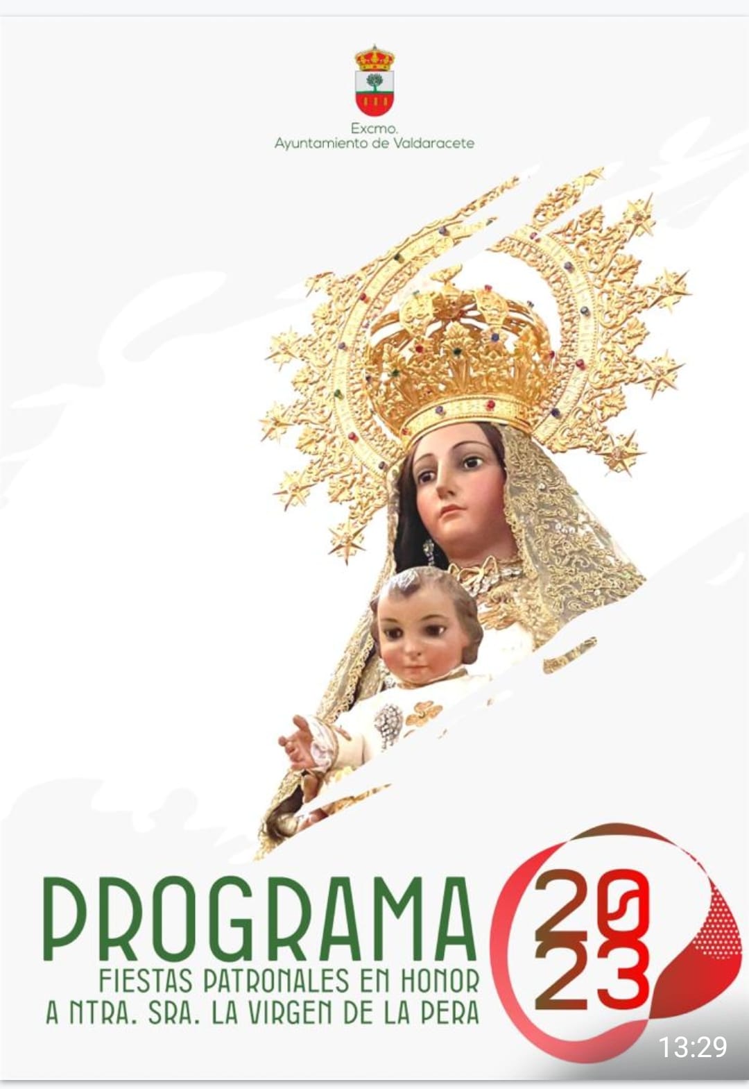 Fiestas patronales en honor a Nuestra Señora de la Pera 2023 Valdaracete